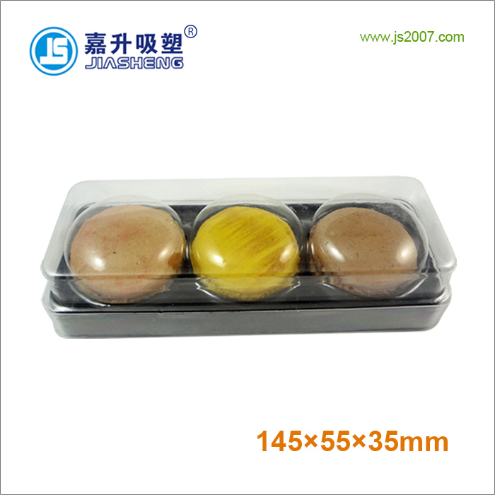 3 pieces Macaron Blister Packaging