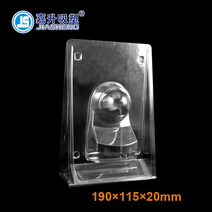 JS—PET transparent folding plastic suction box- 