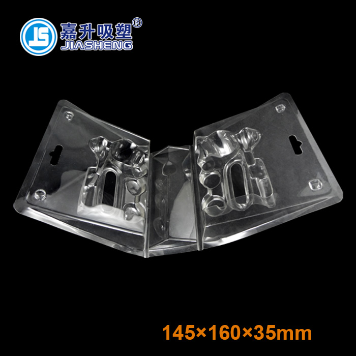 JS—PET transparent folding plastic suction box