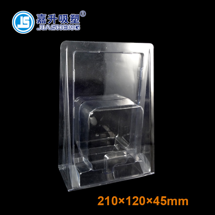 JS—PET transparent folding plastic suction box