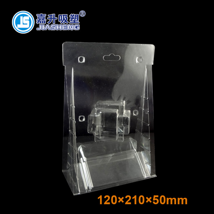JS—PET transparent folding plastic suction box