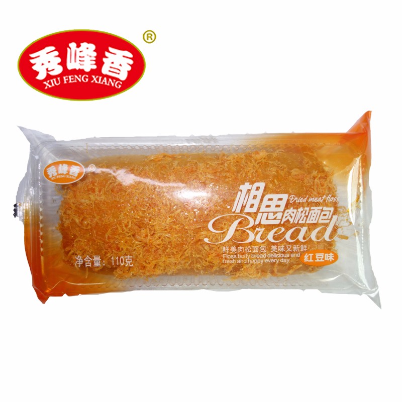 相思肉松面包(红豆味)